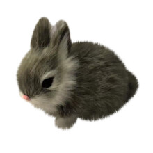 Peluche coniglietto Gallickan grigio da 5,1 pollici