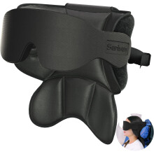 Airplane Head Support with 3D Eye Mask & Adjustable Strap