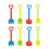 Beach Playing Set with Shovel and Sand Tools 1 Set 1