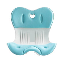Cojín de asiento de soporte lumbar de espuma viscoelástica transpirable azul