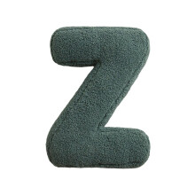 Coussins en peluche douce avec lettres de l'alphabet anglais (26 pièces)