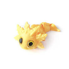 1pc 3D Printed Marine Animal Cute Multi-color Salamander Joint Movable Figurine Decoration