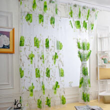 Juego de 2 paneles de cortina de voile transparente – 100x250cm Moderno