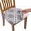 Funda elástica para silla de comedor navideña 1