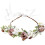 Couronne de fleurs avec bandeau ajustable à ruban 1