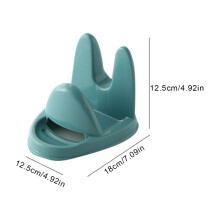 Estante de plástico para tapas de ollas, estante de almacenamiento de cocina para cucharas y