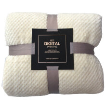 Coral Fleece Blanket White 100 x 150 cm
