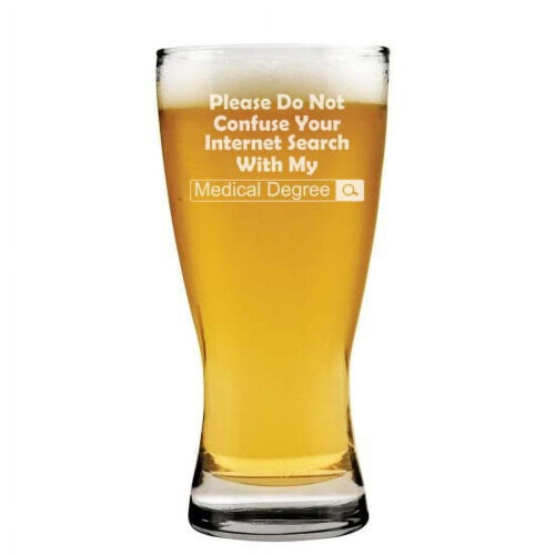 Øl Pilsner Glas Medicinsk Grad Tema 15oz