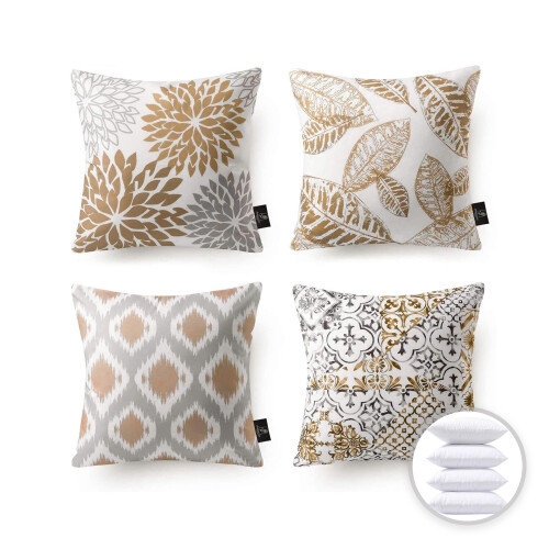 Phantoscope Decorative Throw Pillow 18x18 in Brown
