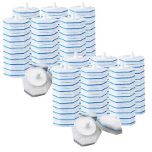 20-Pack Disposable Toilet Brush Heads – Double-Fibre,