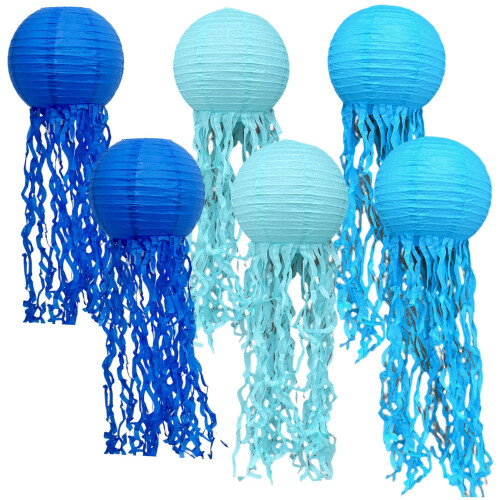 Warkul paper lanterns mermaid theme 6 pcs