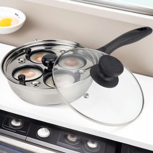 6 Cup Easy Release oocyte Cooker For Stove Top-four cups 2