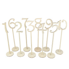 Wooden Table Numbers 1-10 for Wedding Decoration