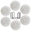 Set di 6 sottobicchieri minimalisti in cotone con supporto 1