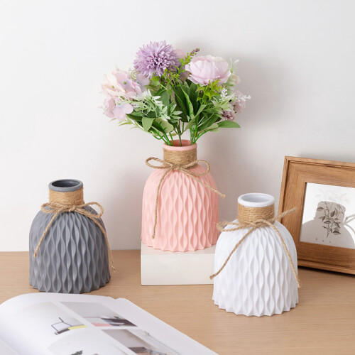 Nordic Plastic Vase Home Decor 1 Piece