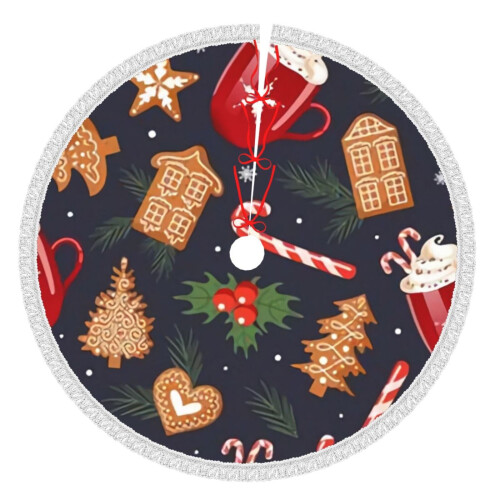 Christmas Tree Skirt 48 Inch Rustic Holiday Decor