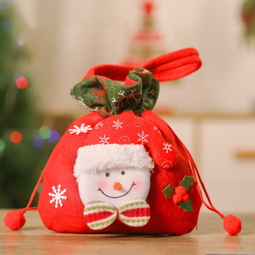 Christmas gift bags drawstring 12 pcs