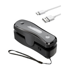 Mini bag sealer with cutter, rechargeable 2-in-1