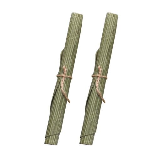 Bamboo Pattern Heat Resistant Table Mats 2 pcs