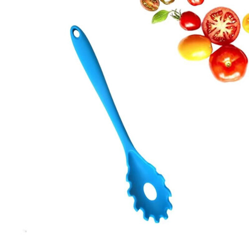 Silicone Pasta Fork Dark Blue Portable 1 Piece