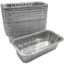 Aluminum loaf foil pan 5 lb 1/3 size deep 12.5 x 6.5 x 3.3