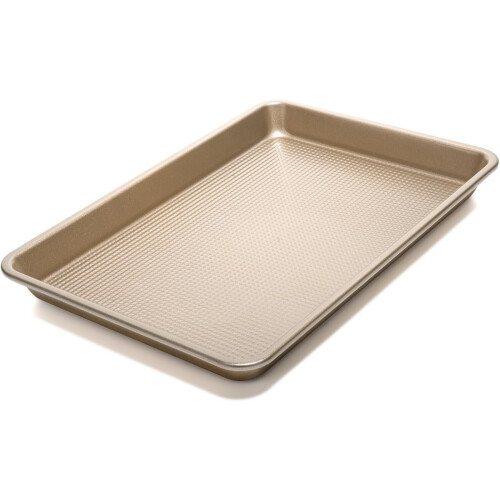 Non-stick baking sheet set 3 pcs square texture thick