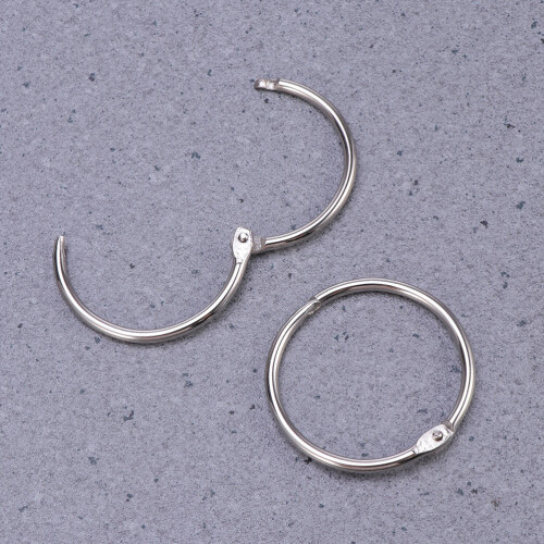 100 Pcs Binding Iron Ring Opening Connective Hoops Diy Album Material 2