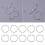100 Pcs Binding Iron Ring Opening Connective Hoops Diy Album Material 4