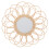 Woven Rattan Wall Hanging Mirror Home Decor 1pc 1