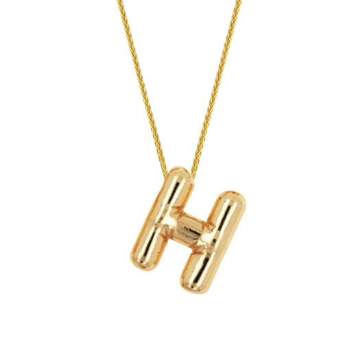 Bubble Letter Necklace Balloon Initial Pendant 1pc