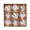 9-Piece Clear Glitter Christmas Baubles Set 1