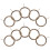Dusjforhengsringer antikk bronse 20 stk 1