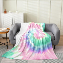 Couverture polaire tie-dye 152 x 203 cm