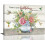 Cuadro decorativo botánico de estilo rústico: suculentas y flores. 1