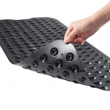 Tapis de bain antidérapant en vinyle 40 x 16 po