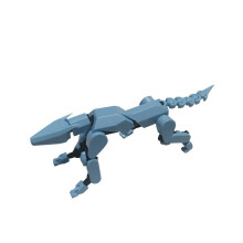 Figurină de acțiune T13Robot Dog, albastru deschis, imprimată 3D