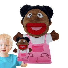 Marioneta de mano de juguete para niños y adolescentes con boca extraíble
