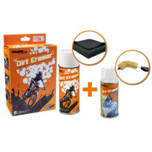 Bike Dirt Eraser Set Tuch + Bürste + Reiniger