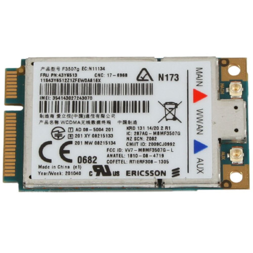 Lenovo Vodaphone 3G Broadband UMTS Karte