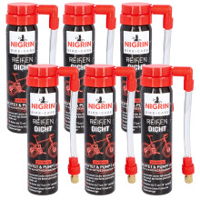 6x Bike Care Reifen-Dicht - Die schnelle Pannenhilfe 75ml Spray