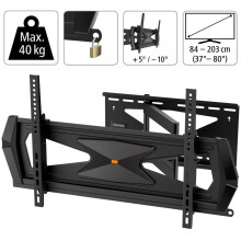 TV Wandhalterung Professional bis 80" Schwarz