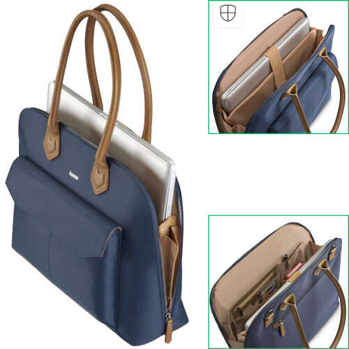 Hama Notebook-Tasche Fabulous Handtasche Blau 13,3" bis 14,9"