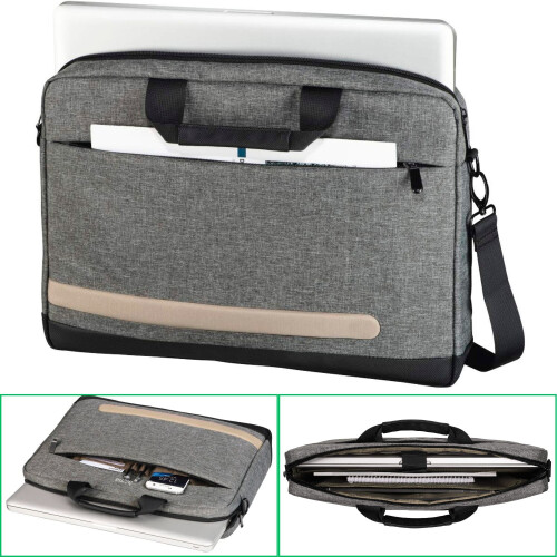 Hama Notebook-Tasche Terra Grau 16,2" bis 17,3"