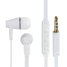Hoofdtelefoon met microfoon - Hama - Joy - In-ear - Bedraad - Stereo - Wit