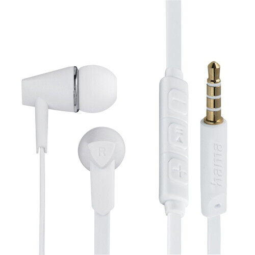 Hama In-Ear-Headset JOY Flachbandkabel Weiß