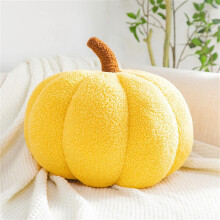 Coussin décoratif en forme de citrouille – Décoration d'Halloween en peluche, 3