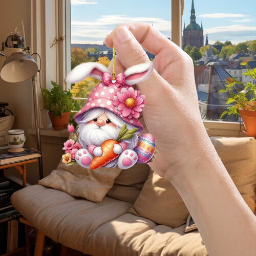 Akryl påsktomtehänge dekorationsset