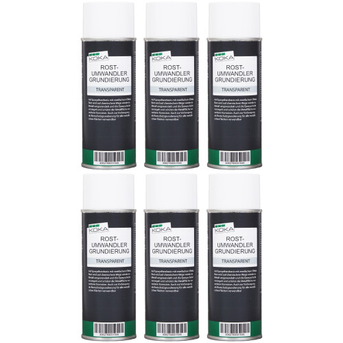 6x Rostumwandler Grundierung transparent