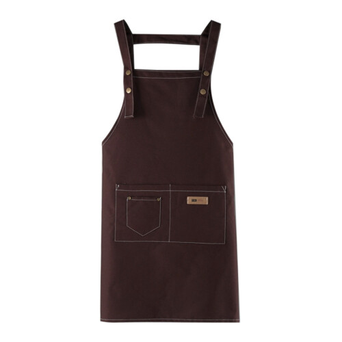 Schürze aus Polyester-Baumwoll-Canvas mit Taschen, 66 x 72 cm