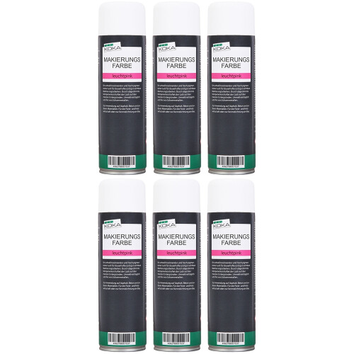 Markierungsfarbe Leuchtpink 6 Stück